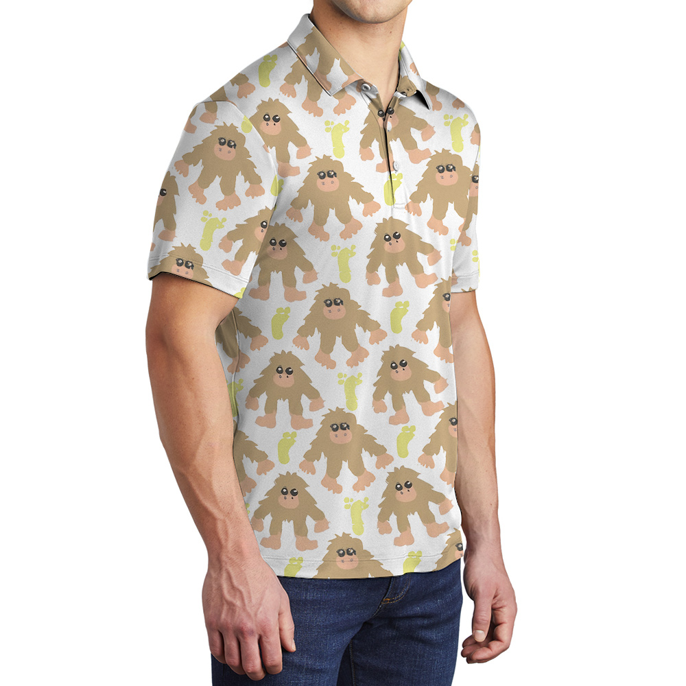 Funny Sasquatch Polo Golf Shirt For Men