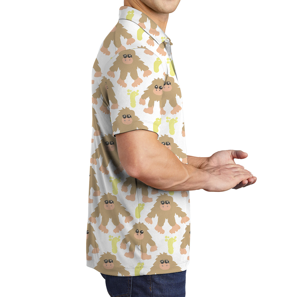 Funny Sasquatch Polo Golf Shirt For Men