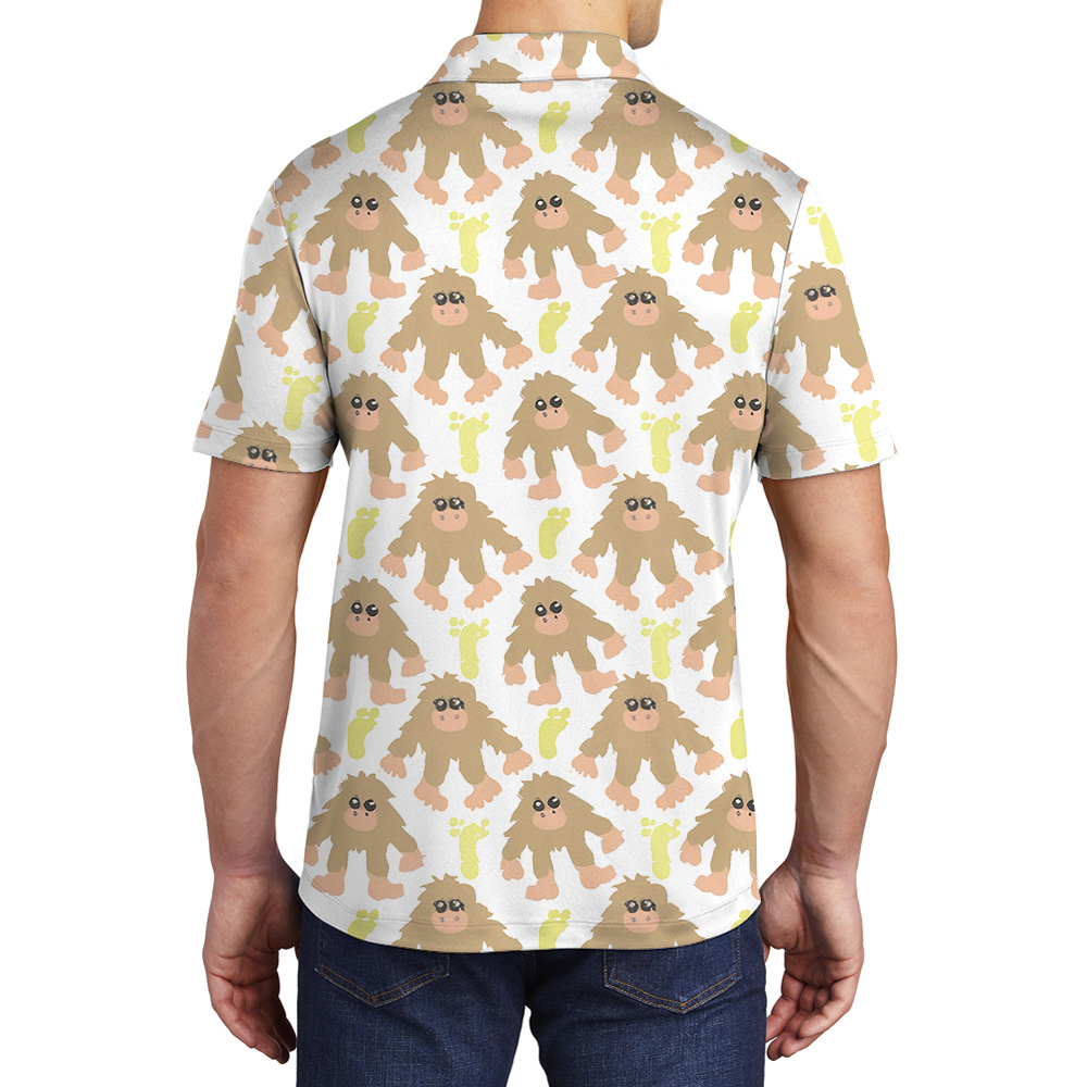 Funny Sasquatch Polo Golf Shirt For Men