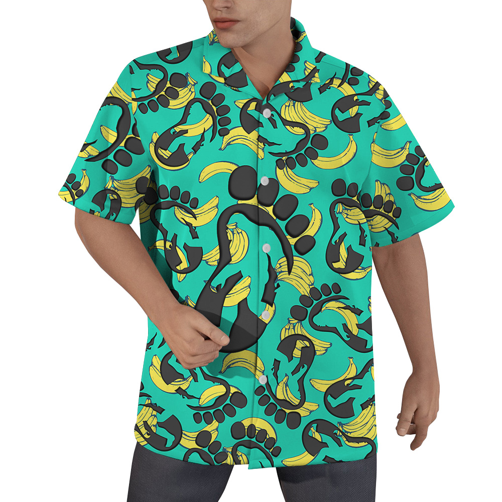 Funny Bigfoot Banana Hawaiian Shirt - variant image 1