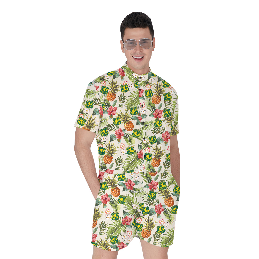 Forest Service Bigfoot Tropical Hawaiian Men's Romper - variant image 1