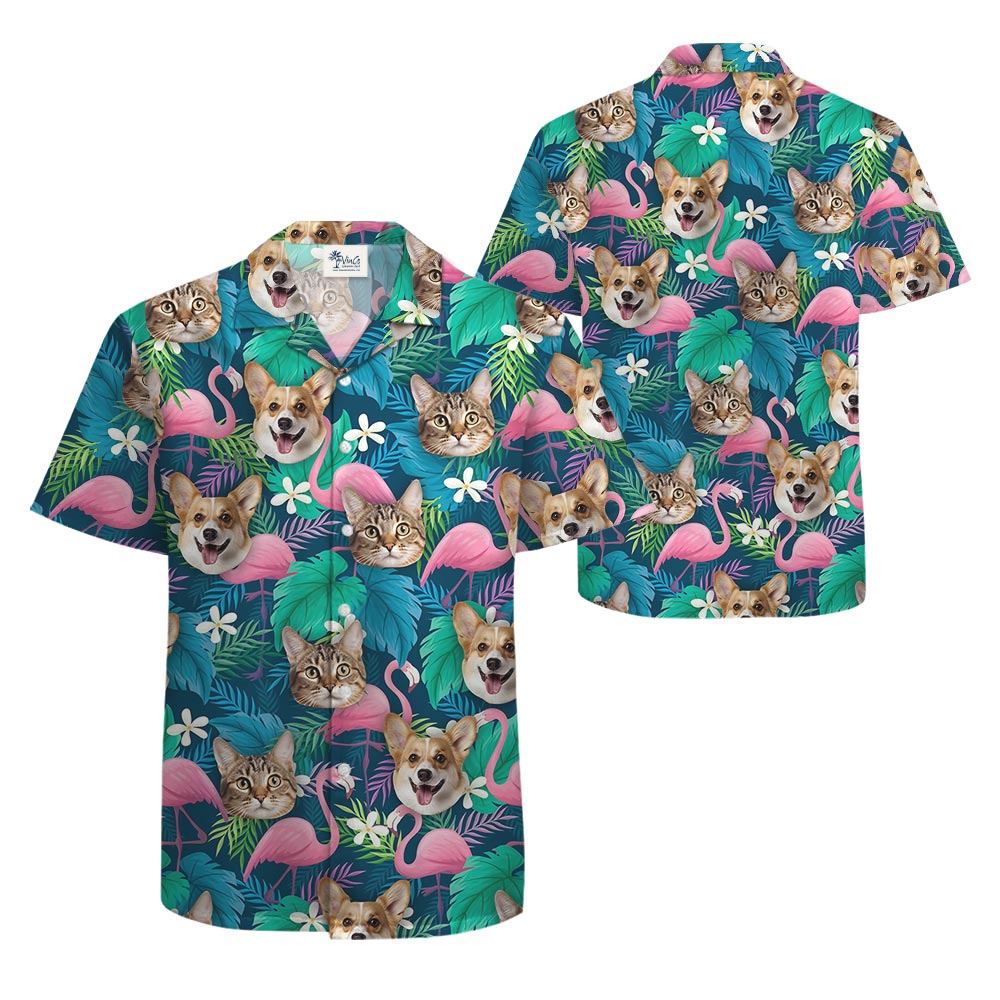 Men's Personalized Hawaiian Shirt With Multiple Faces