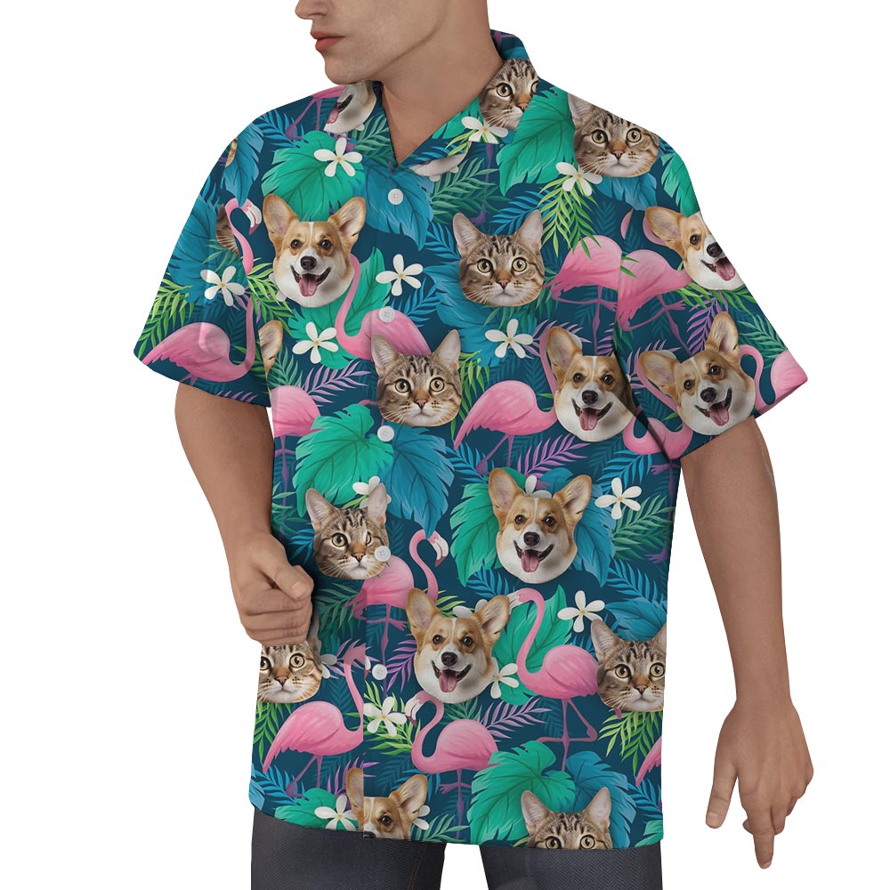 Men's Personalized Hawaiian Shirt With Multiple Faces