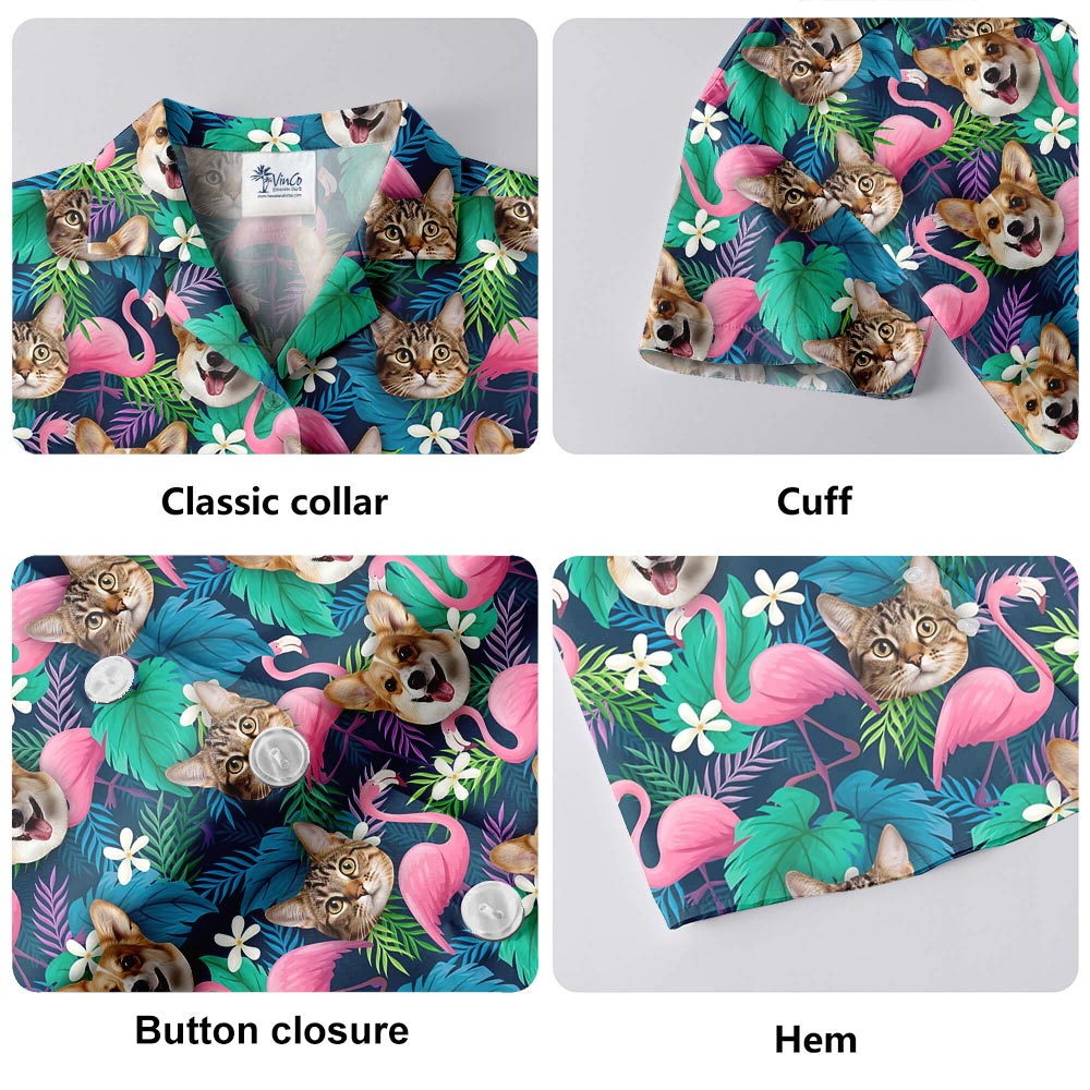 Men's Personalized Hawaiian Shirt With Multiple Faces