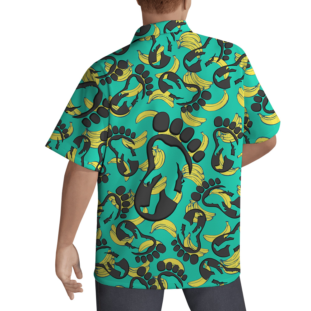 Funny Bigfoot Banana Hawaiian Shirt
