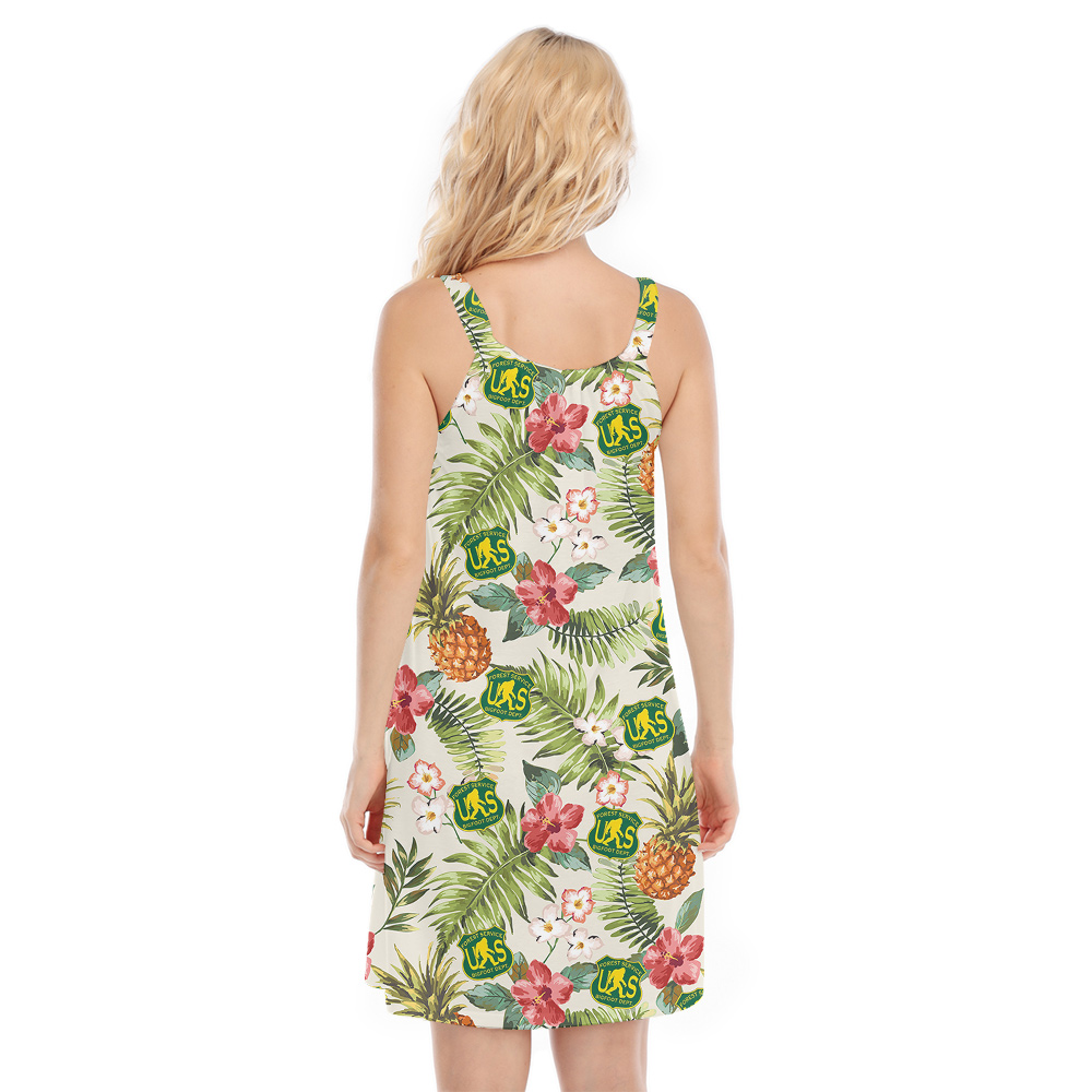 Funny Forest Service Sasquatch Tropical Cami Dress For Women