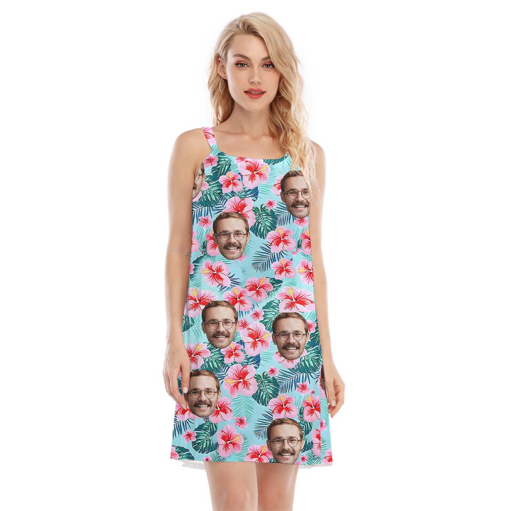 Floral Cami Custom Face Dress With Multiple Faces - variant image 1