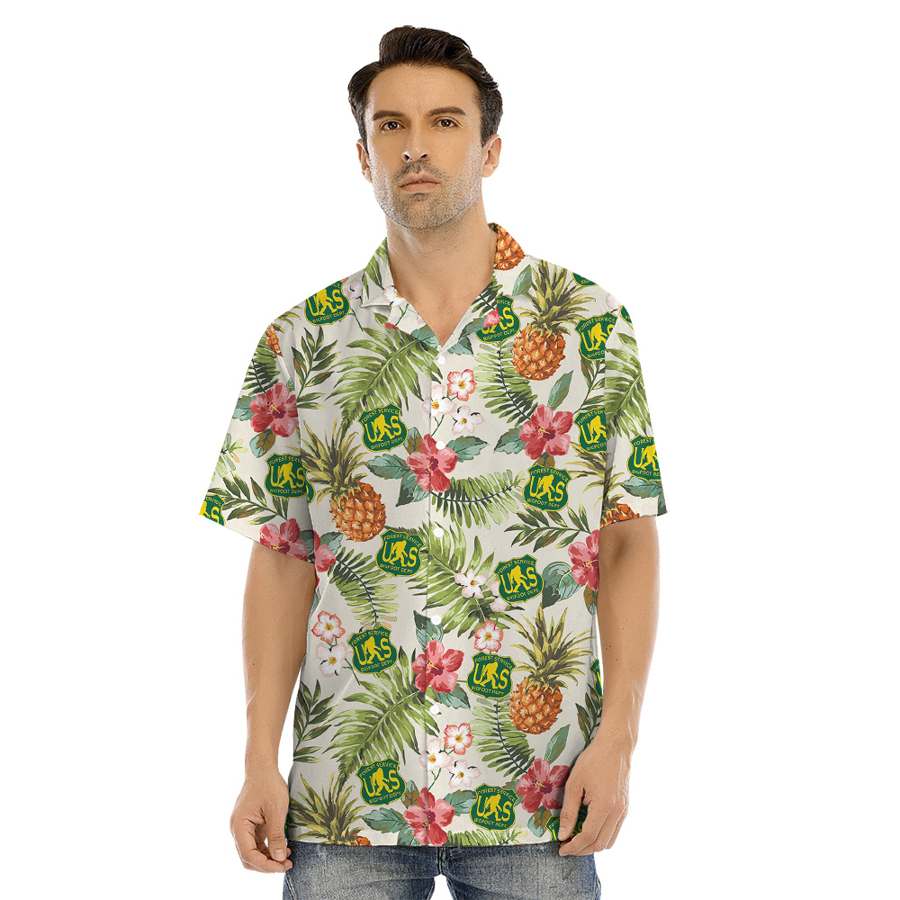 Funny Forest Service US Bigfoot Matching Family Hawaiian Outfits