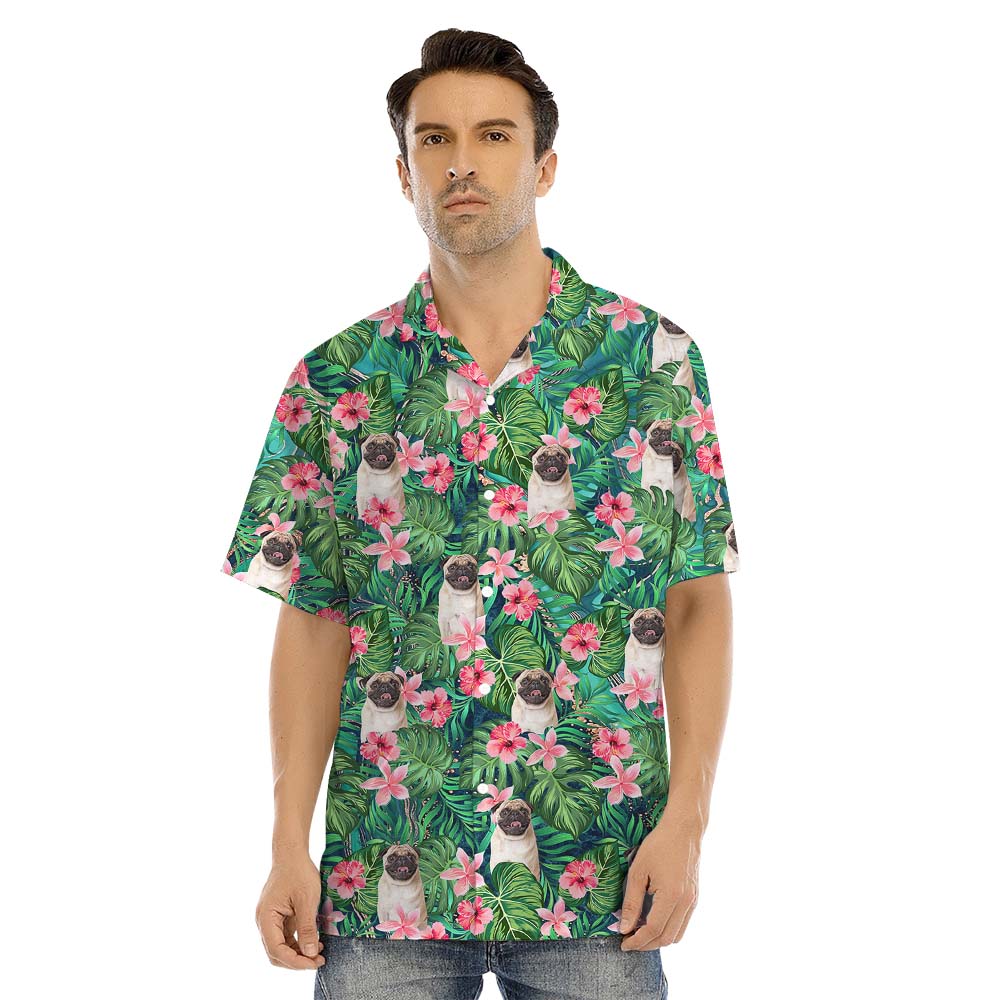 Custom Multi Faces Tropical Matching Family Hawaiian Shirts