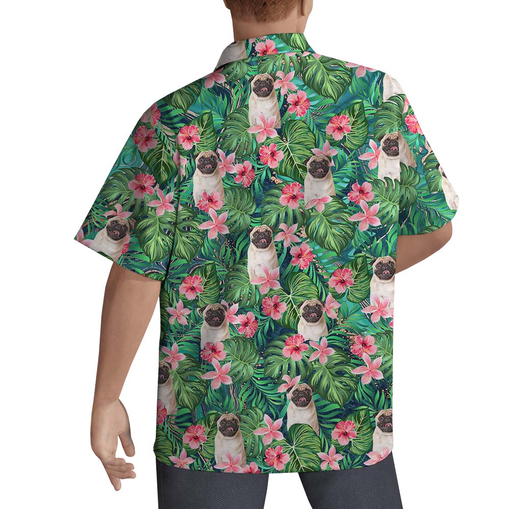 Men's Short Sleeve Custom Hawaiian Shirt With Faces