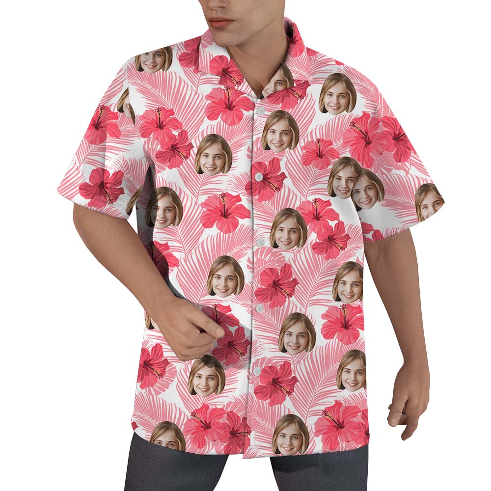 Hibiscus Pink Hawaiian Shirts With 3 Faces - variant image 1