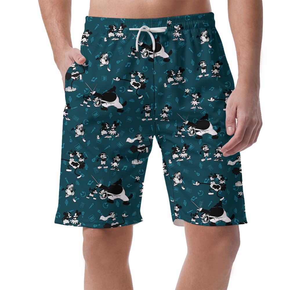 Music Mickey Mouse Steamboat Willie Music Shorts For Men - variant image 1