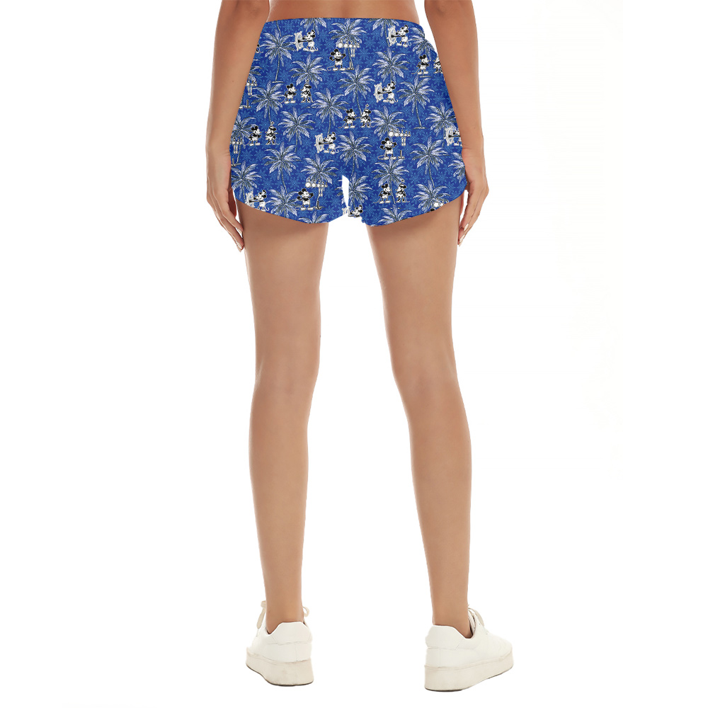 Tropical Mickey 1928 Hawaiian Short for Women