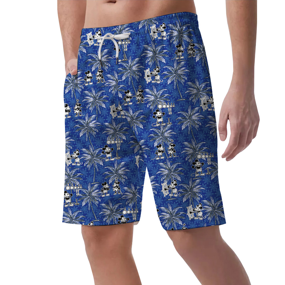Mickey's Debut 1928 Hawaiian Short for Men