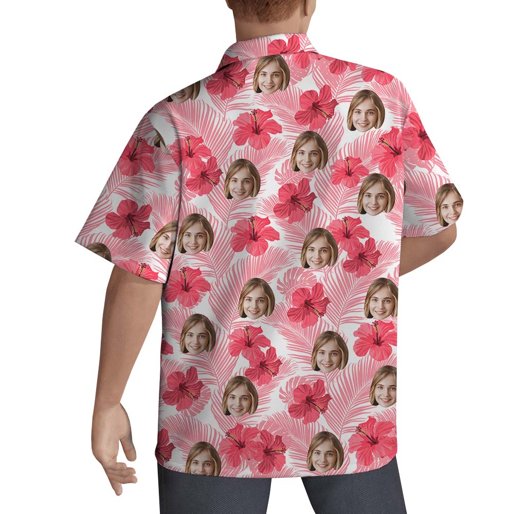Hibiscus Pink Hawaiian Shirts With 3 Faces