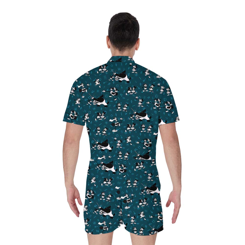 Unique Mickey Mouse Steamboat Willie Male Romper Onesie
