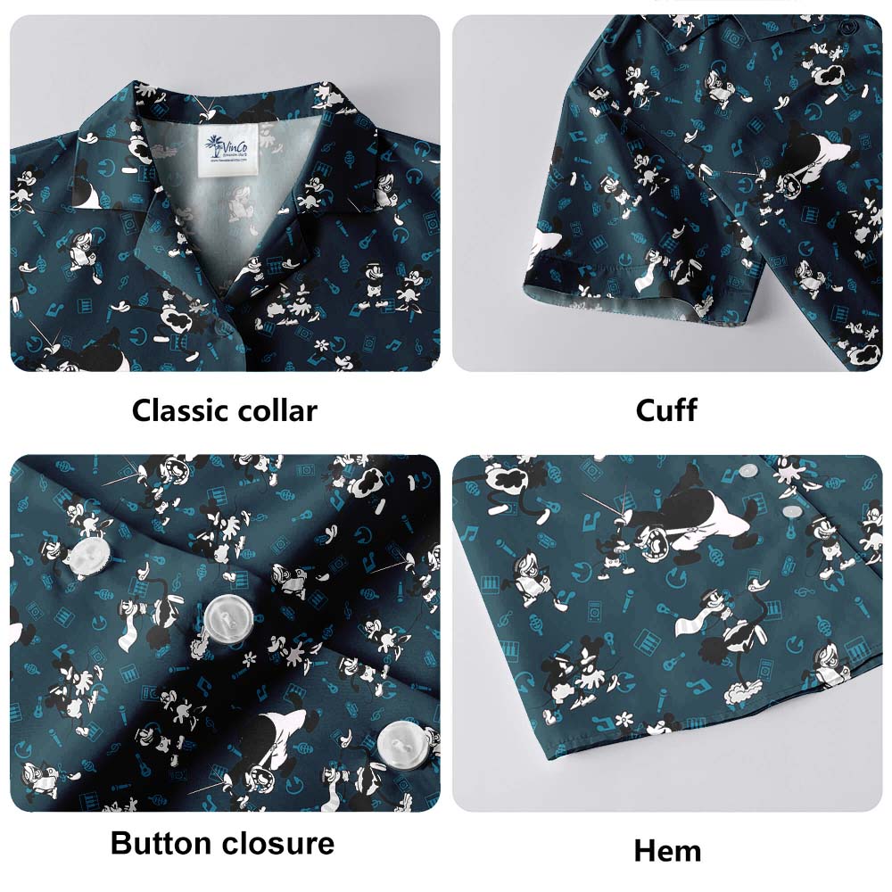 Original Mickey 1928 Music Hawaiian Shirts