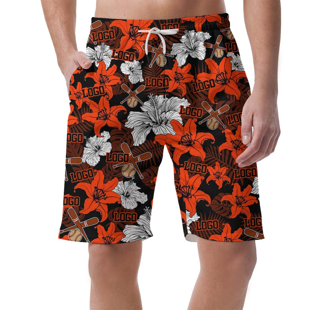 Custom Logo With Baseball Hawaiian Shorts Men - variant image 1