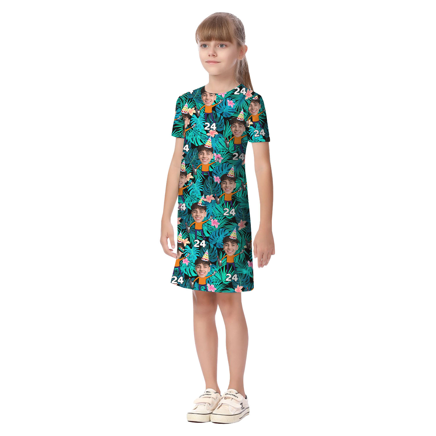 Custom Face Birthday Boy Matching Hawaiian Outfits With Face And Year