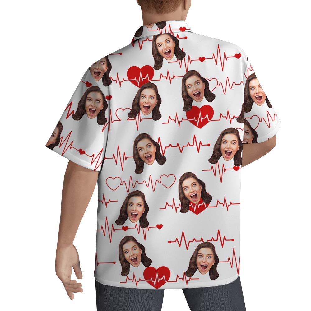 Love-Beating Hawaiian Shirt Men Custom Face