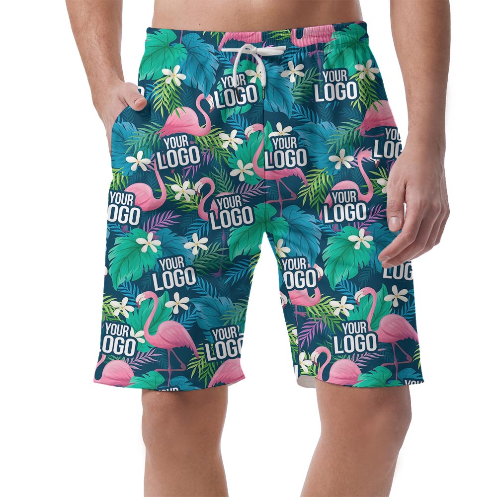 Personalized Logo Hawaiian Beach Shorts For Men - variant image 1
