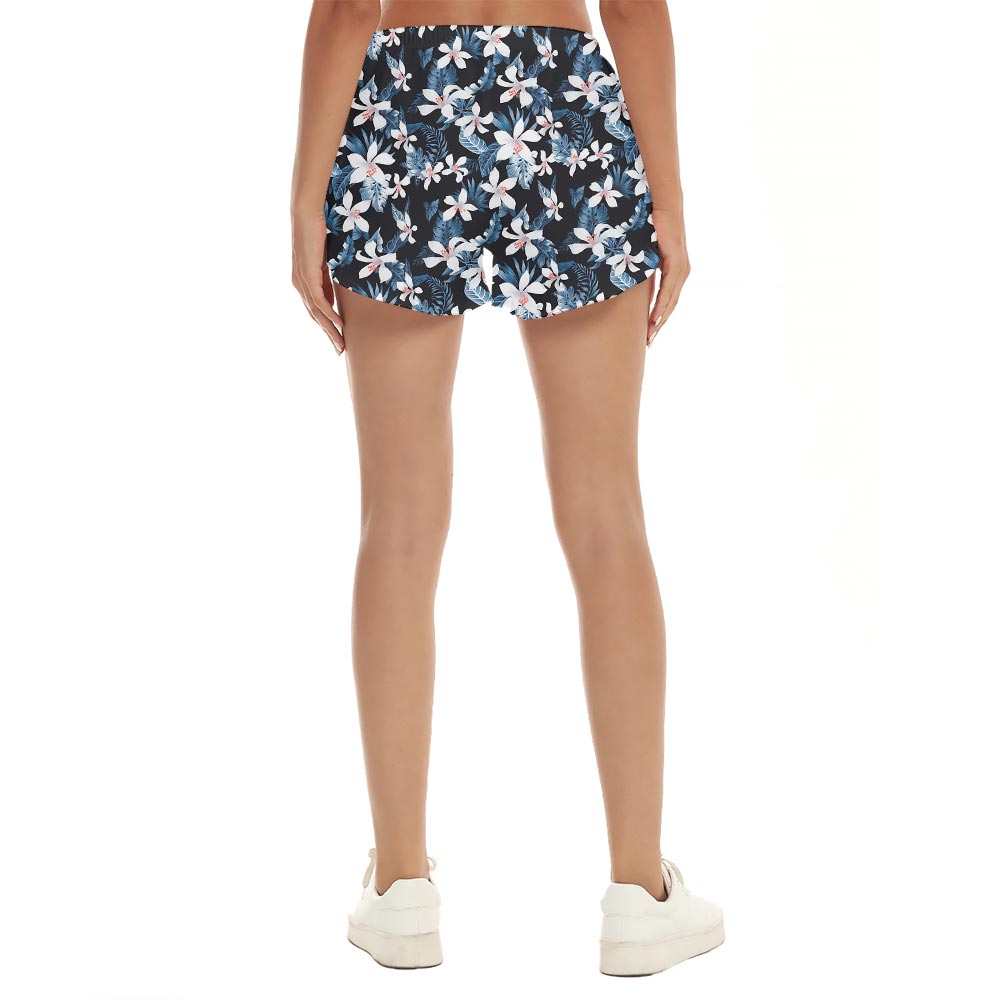 Aloha Spirit In Flower Hawaiian Shorts Women