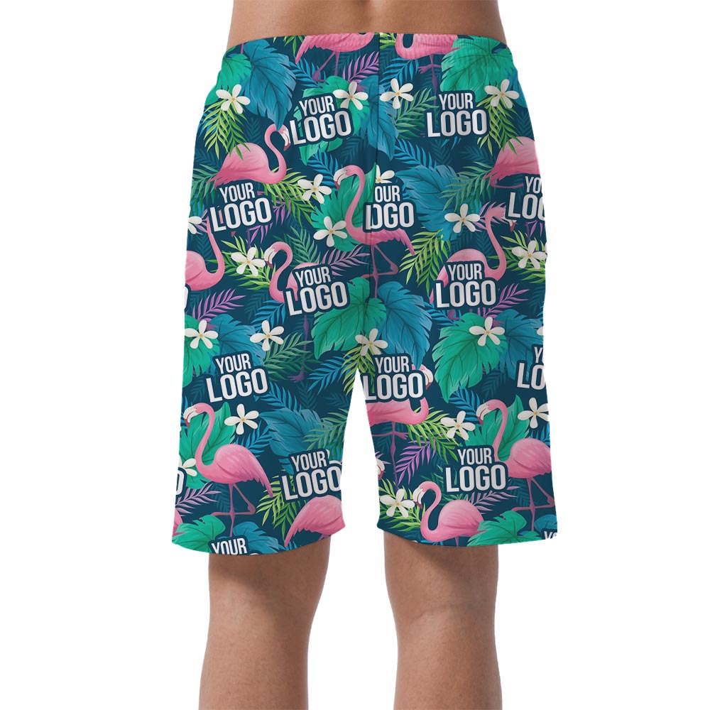 Personalized Logo Hawaiian Beach Shorts For Men