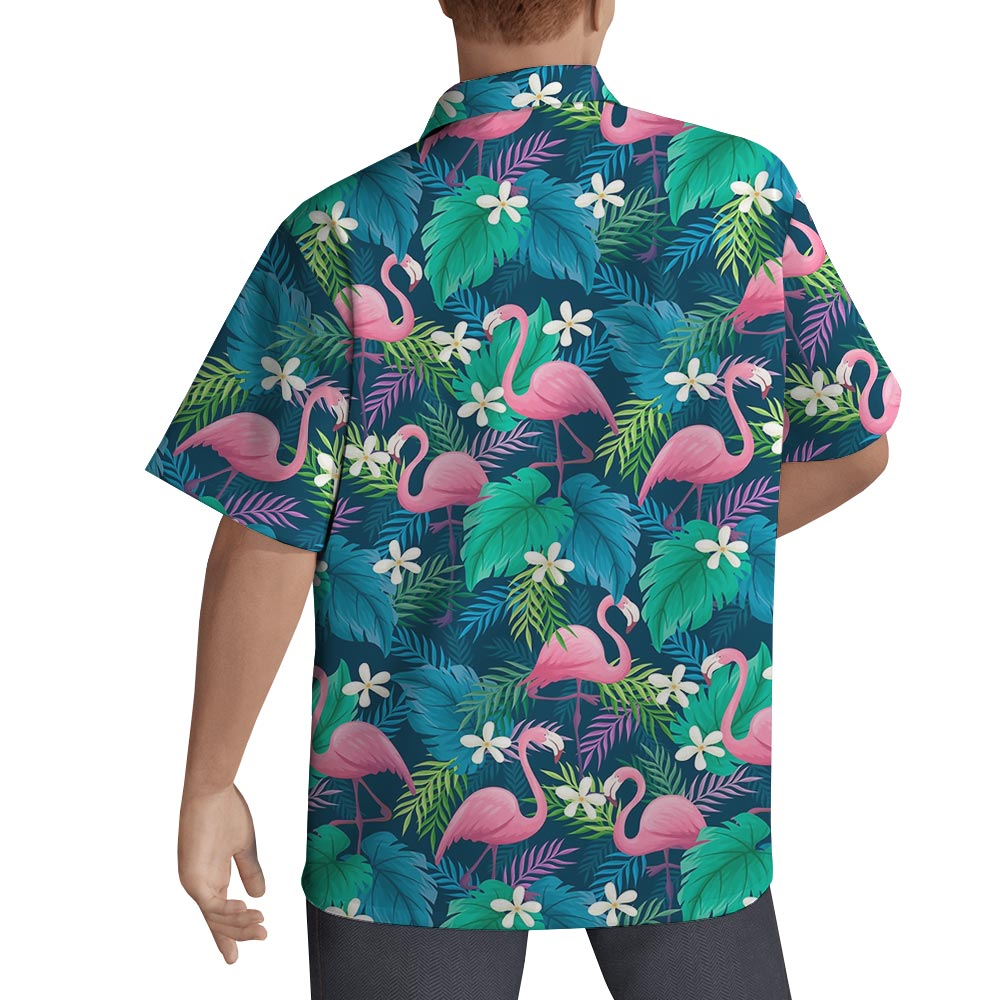 Flamingo Tropical Men's Hawaiian Shirt