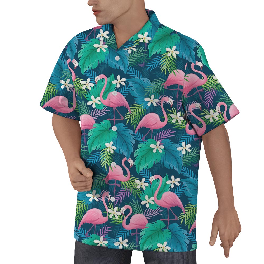 Flamingo Tropical Men's Hawaiian Shirt