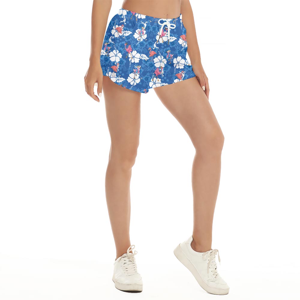 Funny Flamingo Playing Golf Hawaiian Shorts For Women - variant image 1