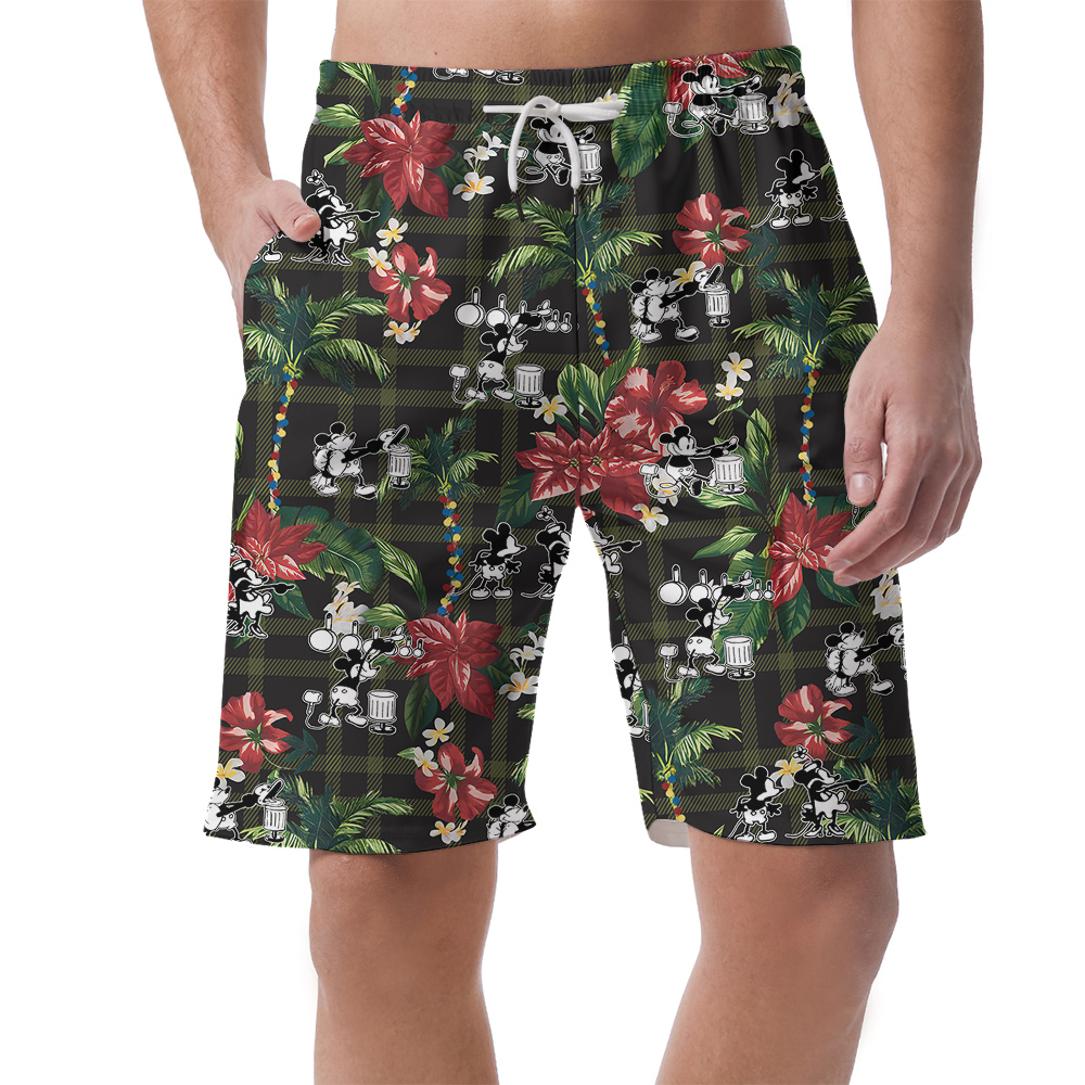 Exotic Mickey Steamboat Willie 1928 Tropical Men Shorts - variant image 1