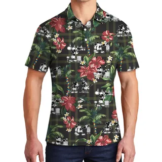 Summery Mickey Steamboat Willie 1928 Aloha Polo Shirts