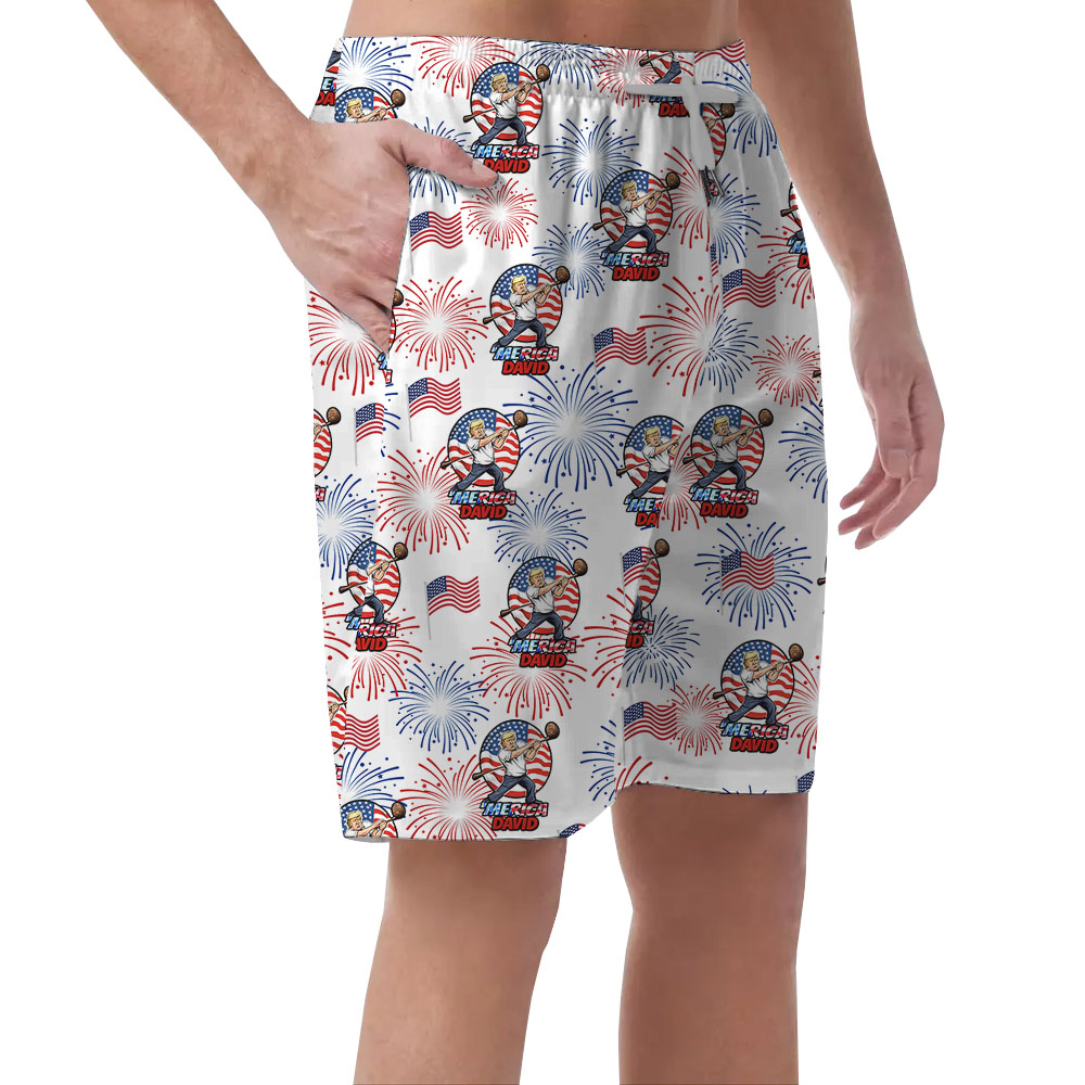 American Pride Men's Hawaiian Shorts