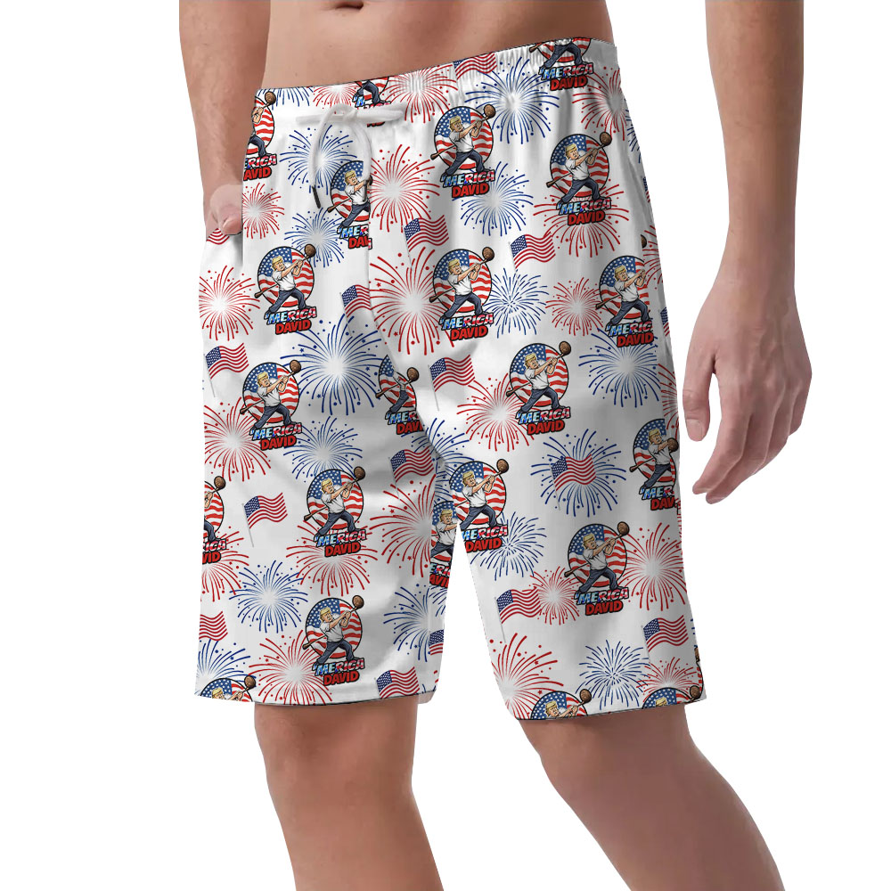 American Pride Men's Hawaiian Shorts