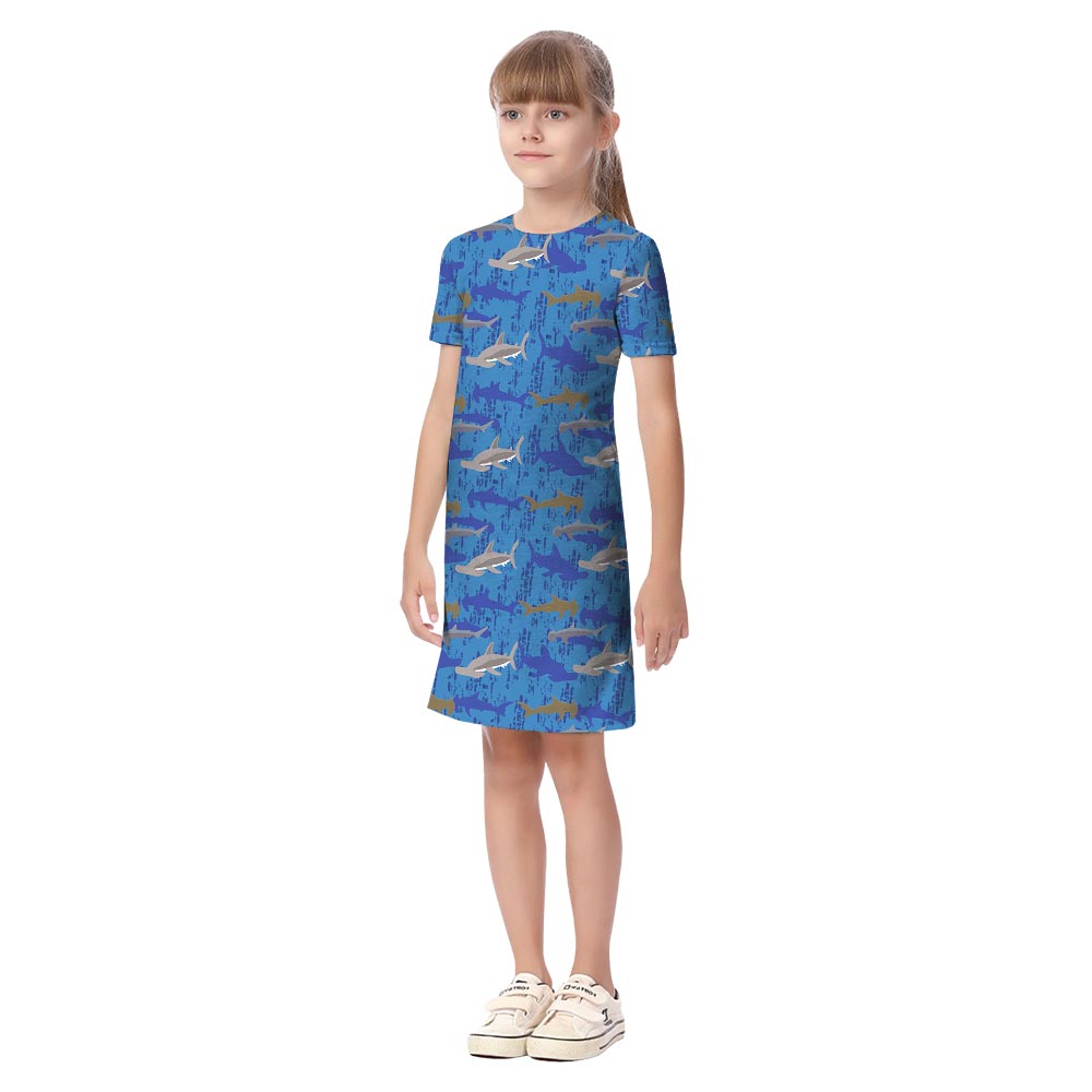 Hammerhead Shark Matching Hawaiian Outfits For Adults And Kids