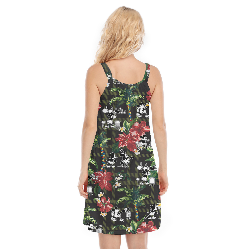 Chic Mickey Steamboat Willie 1928 Aloha Cami Dress