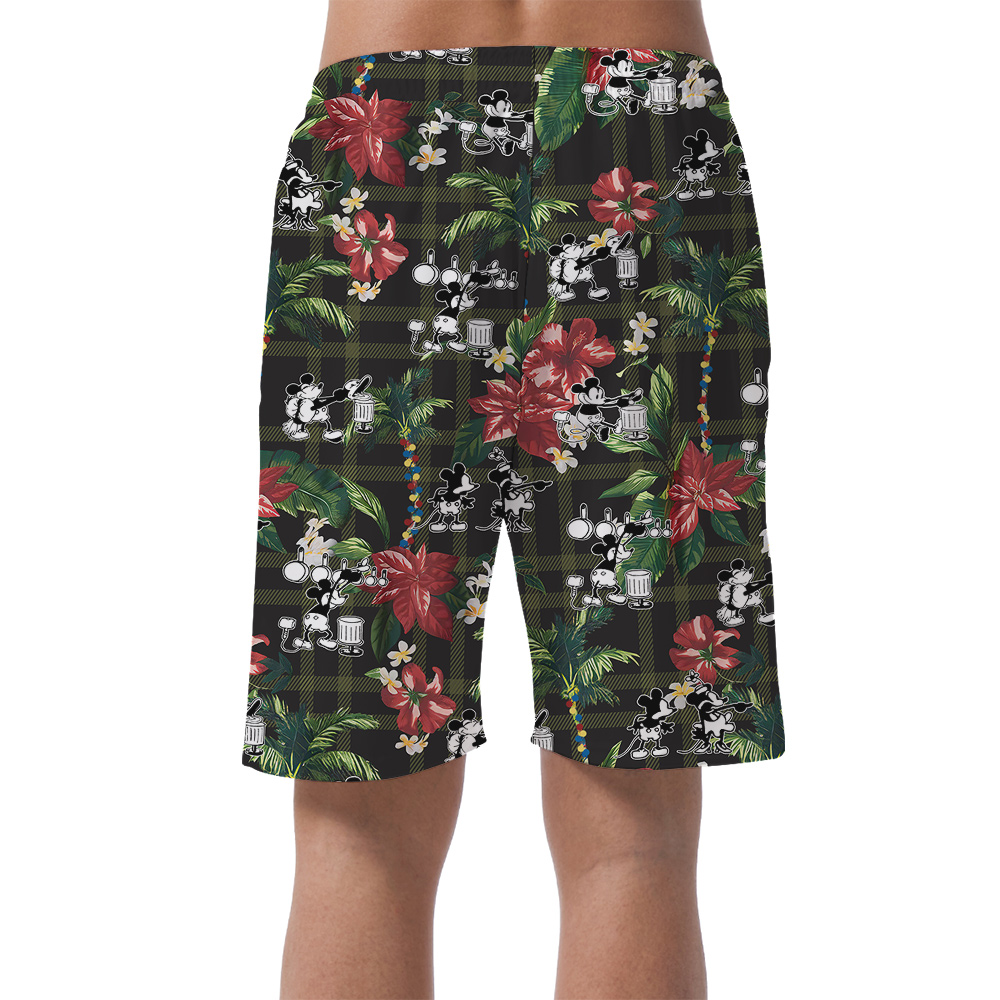 Exotic Mickey Steamboat Willie 1928 Tropical Men Shorts