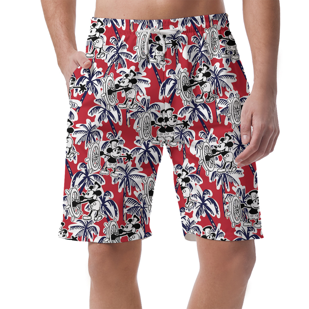 Sailor's Delight Mickey 1928 Steamboat Vintage Hawaiian Men Shorts - variant image 1