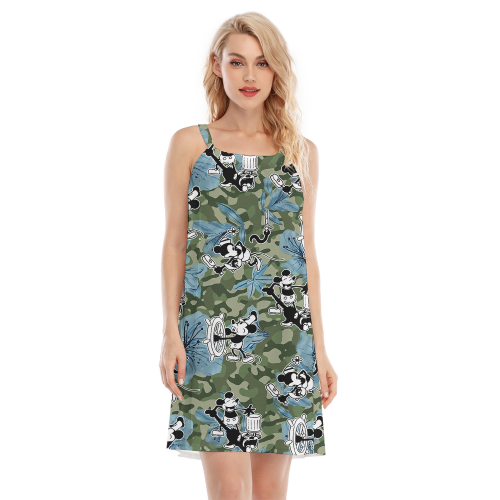Hawaiian Heritage Mickey Steamboat Willie 1928 Cami Dress - variant image 1