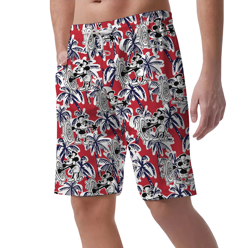 Sailor's Delight Mickey 1928 Steamboat Vintage Hawaiian Men Shorts