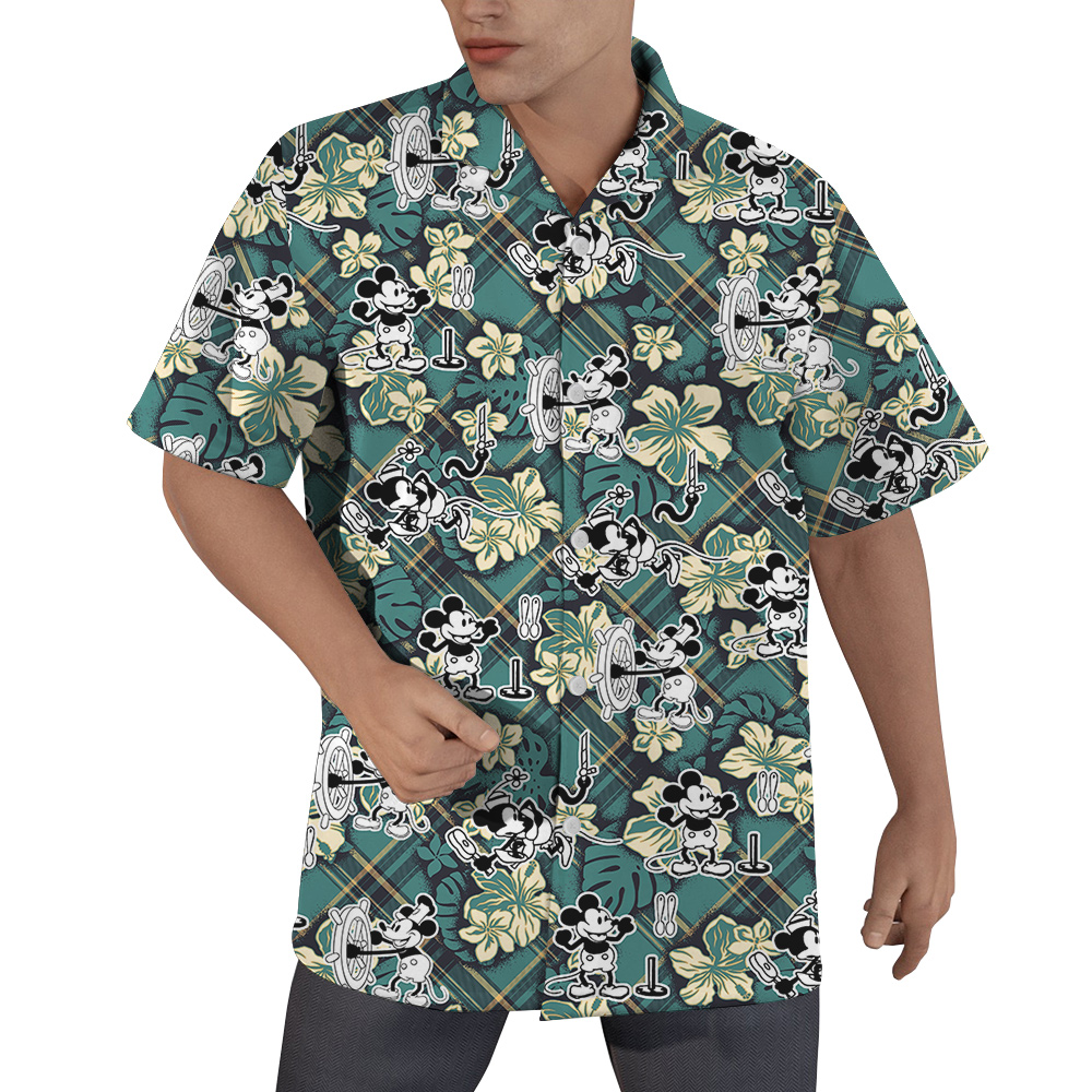 Steamboat Stripes 1928 Mickey Aloha Men Shirts - variant image 1