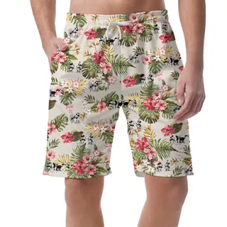Hawaiian Summer Mickey 1928 Vibrant Floral Shorts For Men