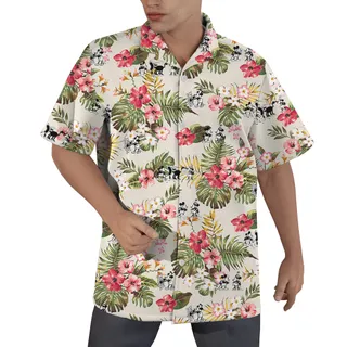 Mickey 1928 Vibrant Summer Floral Hawaiian Shirts For Men