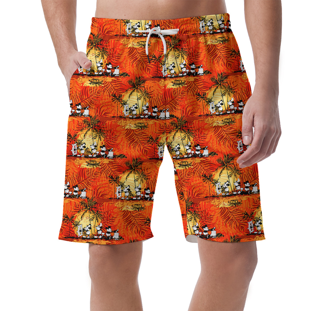 Steamboat Willie 1928 Hawaiian Tropics Shorts For Men - variant image 1