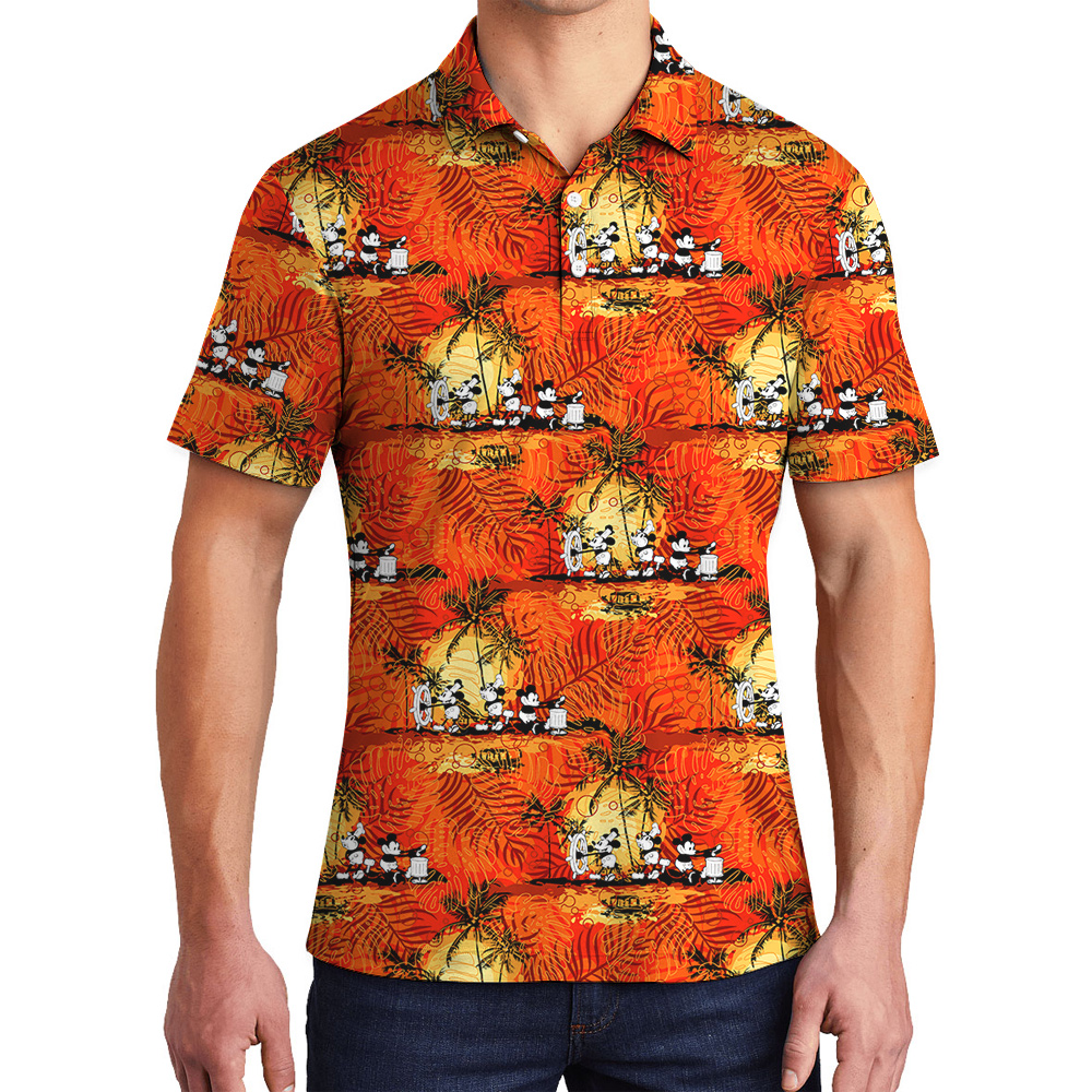 Mickey’s 1928 Tropical Hawaiian Sail Men’s Polo - variant image 1