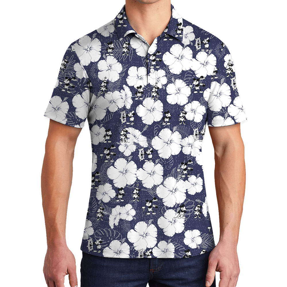 Steamboat Willie’s Hawaiian Tropics - 1928 Classic Mickey Men’s Polo - variant image 1