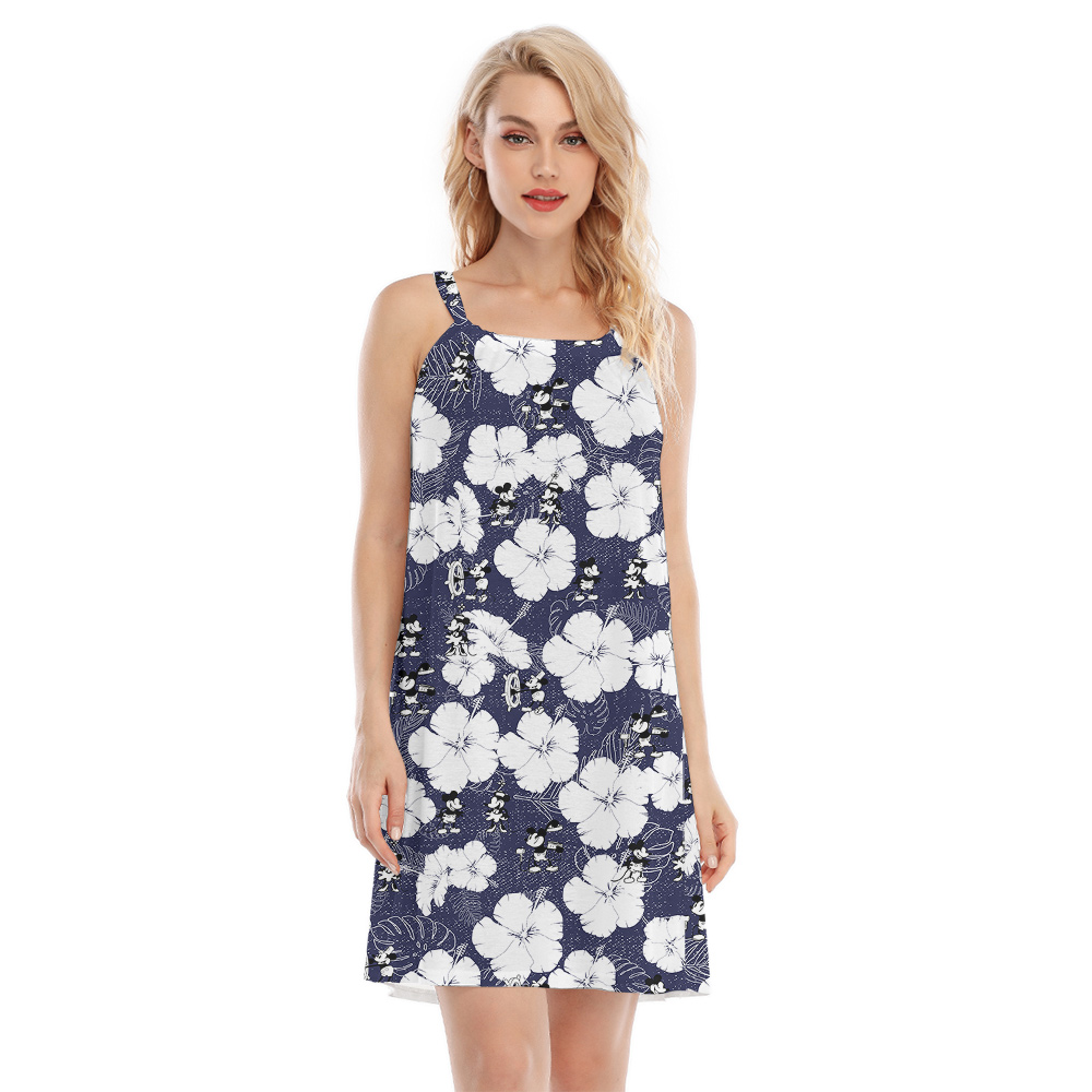 Hawaiian Tropical Voyage With 1928 Steamboat Willie Cami Dress - variant image 1
