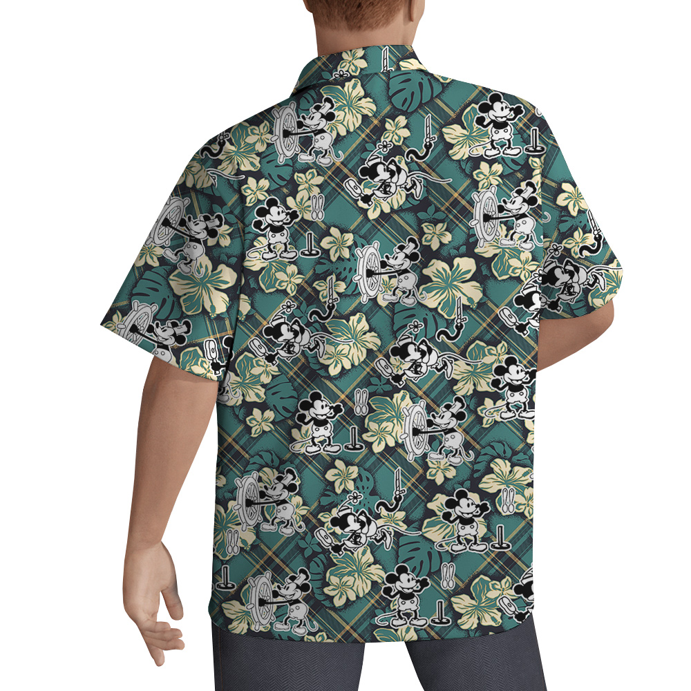 Steamboat Stripes 1928 Mickey Aloha Men Shirts