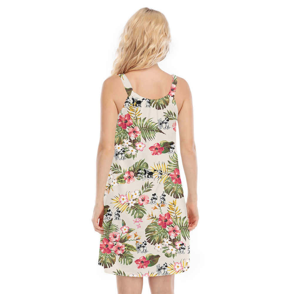 1928 Steamboat Willie Floral Summer Breeze Mickey Cami Dress