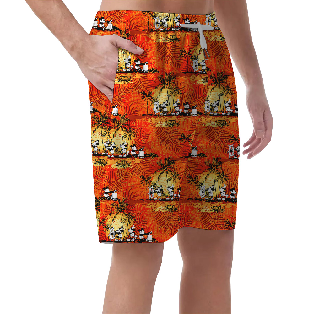 Steamboat Willie 1928 Hawaiian Tropics Shorts For Men